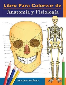 portada Libro Para Colorear de Anatomía y Fisiología: Libro de Colores de Autoevaluación muy Detallado Para Estudiar | el Regalo Perfecto Para Estudiantes de.   De Medicina, Médicos, Enfermeras y Adultos