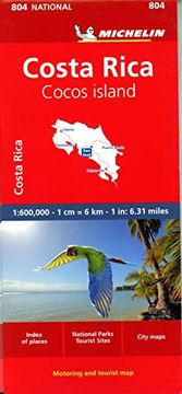 portada Costa Rica - National map 804: Stra? En- und Tourismuskarte 1: 600. 000 (Michelin Maps, 804) (in German)