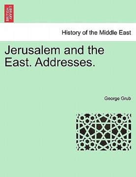 portada jerusalem and the east. addresses.