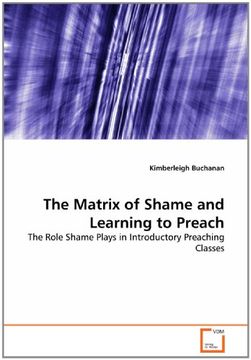 portada The Matrix of Shame and Learning to Preach: The Role Shame Plays in Introductory Preaching Classes