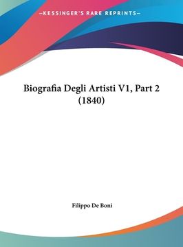 portada Biografia Degli Artisti V1, Part 2 (1840) (in Italian)