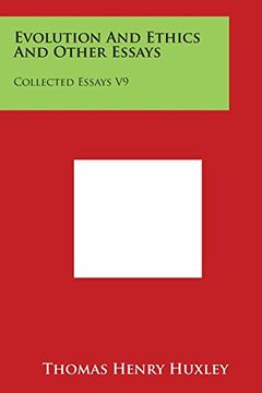 portada Evolution and Ethics and Other Essays: Collected Essays V9