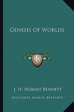 portada genesis of worlds (en Inglés)