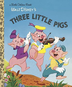 portada The Three Little Pigs (Disney Classic) (Little Golden Book) (en Inglés)