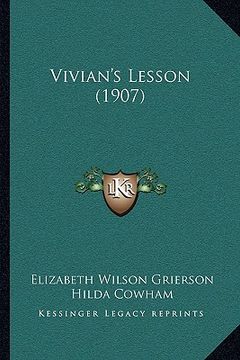 portada vivian's lesson (1907) (in English)