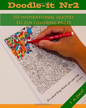 portada Doodle-it Nr.2: Coloring  for grownups with inspirational quotes: Volume 2 (Doodle Books for Kids & Adults)