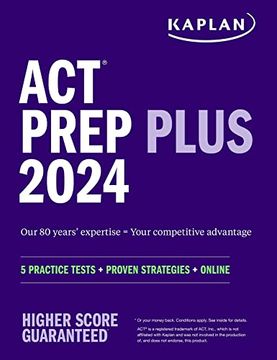 portada Act Prep Plus 2024 (Kaplan Test Prep) (en Inglés)