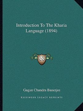 portada introduction to the kharia language (1894) (in English)