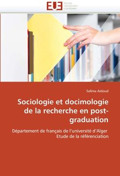 portada Sociologie Et Docimologie de La Recherche En Post-Graduation
