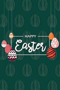 portada Happy Easter ii Not, Blank Write-In Journal, Dotted Lines, Wide Ruled, Medium (A5) 6 x 9 in (Olive Green) (en Inglés)