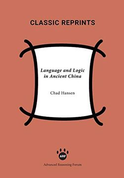 portada Language and Logic in Ancient China (Classic Reprints) (en Inglés)