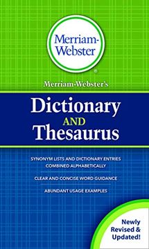 portada Merriamwebster’S Dictionary and Thesaurus (en Inglés)