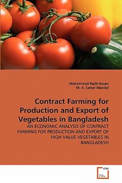 portada contract farming for production and export of vegetables in bangladesh (en Inglés)