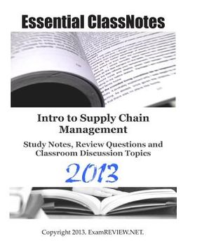portada Intro to Supply Chain Management Study Notes, Review Questions and Classroom Discussion Topics (en Inglés)