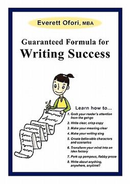 portada guaranteed formula for writing success (in English)