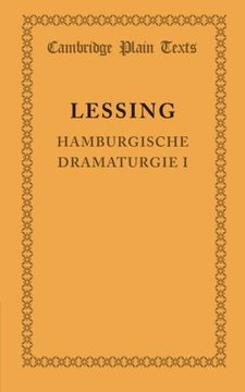 portada Hamburgische Dramaturgie i (Cambridge Plain Texts) (en Alemán)
