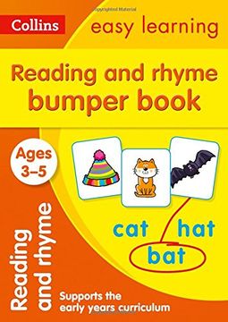 portada Reading and Rhyme Bumper Book Ages 3-5 (Collins Easy Learning Preschool) (en Inglés)