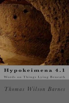 portada Hypokeimena 4.1: Words on things lying beneath (in English)