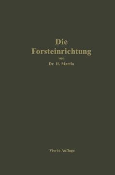 portada Die Forsteinrichtung (German Edition)