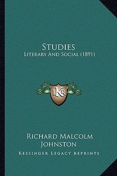 portada studies: literary and social (1891)