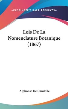 portada Lois De La Nomenclature Botanique (1867) (in French)