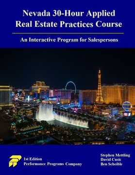 portada Nevada 30-Hour Applied Real Estate Practices Course: An Interactive Program for Salespersons (en Inglés)