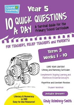 portada Lizard Learning 10 Quick Questions A Day Year 5 Term 3 (in English)