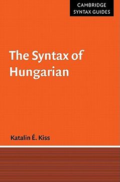 portada The Syntax of Hungarian Hardback (Cambridge Syntax Guides) 