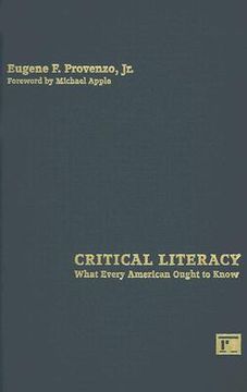 portada critical literacy: what every american ought to know (in English)