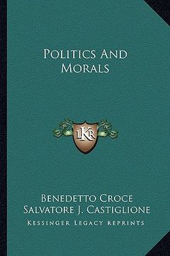 portada politics and morals (in English)