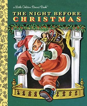 portada The Night Before Christmas Board Book (Little Golden Books) (in English)