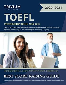 portada Toefl Preparation Book 2020-2021: Toefl ibt Prep Study Guide Plus Practice Test Questions for Reading, Listening, Speaking, and Writing on the Test of English as a Foreign Language (in English)