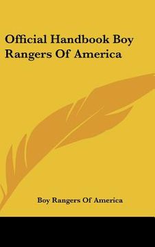 portada official handbook boy rangers of america (en Inglés)