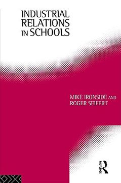 portada industrial relations in schools (en Inglés)