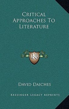 portada critical approaches to literature (en Inglés)