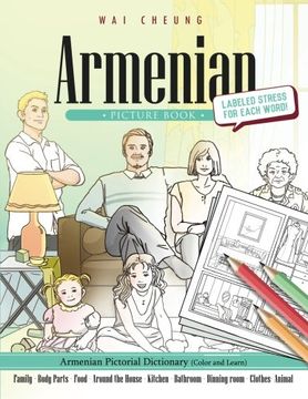 portada Armenian Picture Book: Armenian Pictorial Dictionary (Color and Learn)