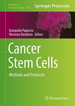 portada Cancer Stem Cells: Methods and Protocols (Methods in Molecular Biology, 1692) (en Inglés)