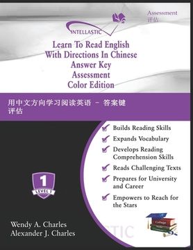 portada Learn To Read English With Directions In Chinese Answer Key Assessment: Color Edition (in English)