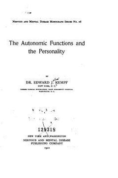 portada The Autonomic Functions and the Personality (en Inglés)