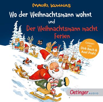 portada Wo der Weihnachtsmann Wohnt und der Weihnachtsmann Macht Ferien (en Alemán)