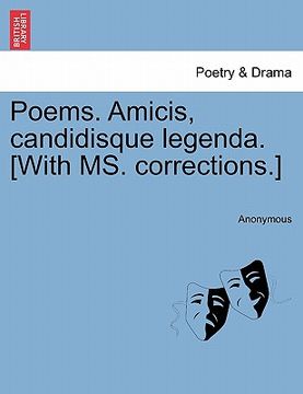 portada poems. amicis, candidisque legenda. [with ms. corrections.]