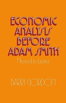 portada Economic Analysis before Adam Smith: Hesiod to Lessius