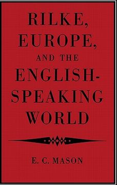 portada Rilke, Europe, and the English-Speaking World (en Inglés)