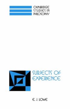 portada Subjects of Experience (Cambridge Studies in Philosophy) (in English)