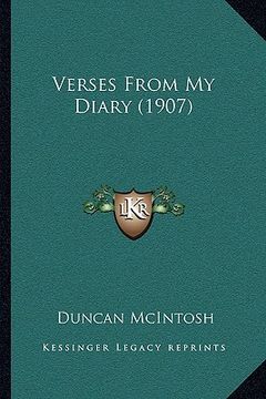 portada verses from my diary (1907) (en Inglés)