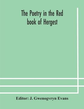 portada The poetry in the Red book of Hergest (in English)