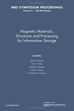 portada Magnetic Materials, Structures and Processing for Information Storage: Volume 614 (Mrs Proceedings) (in English)