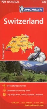 portada Michelin Switzerland map 729 (en Inglés)