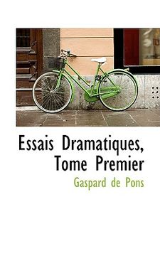 portada essais dramatiques, tome premier (in English)