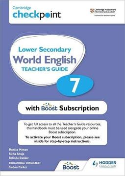 portada Cambridge Checkpoint Lower Secondary World English Teacher'S Guide 7 With Boost Subscription Booklet (en Inglés)